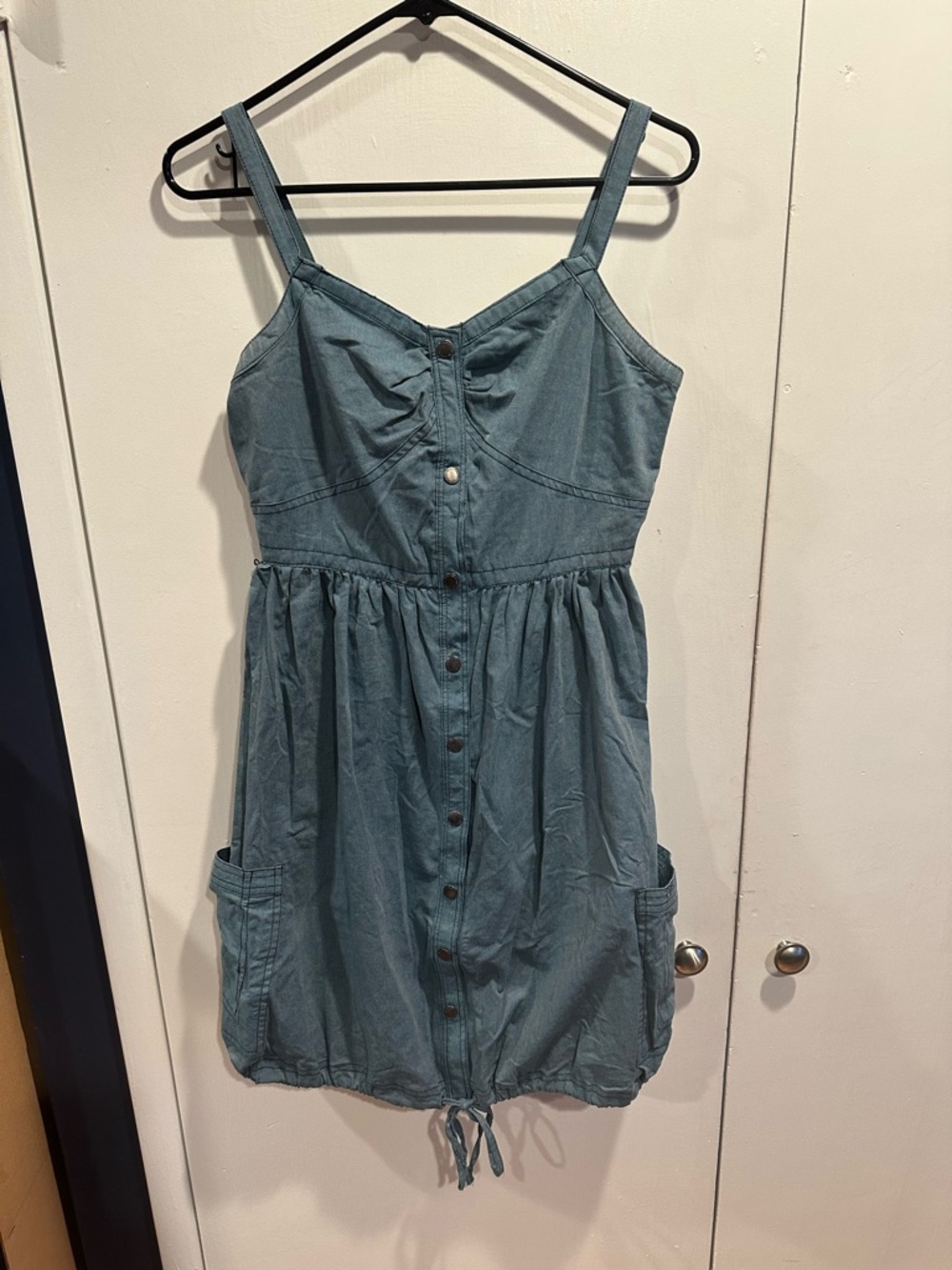 Zac Posen for Target Dusty Blue Button-Front Mini Dress